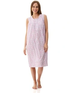 Brodie Sleeveless Short Nightie in Pink