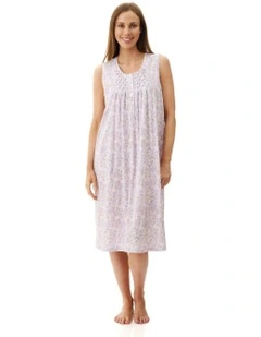 Hope Sleeveless Short Length Nightie in Pink