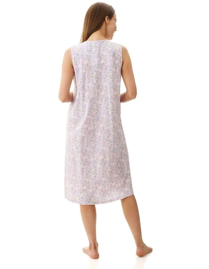 Hope Sleeveless Short Length Nightie in Pink image 2