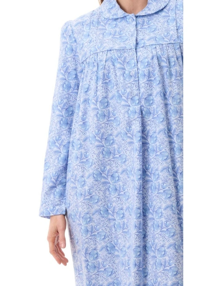 Kora Mid Collared Nightie in Blue image 3