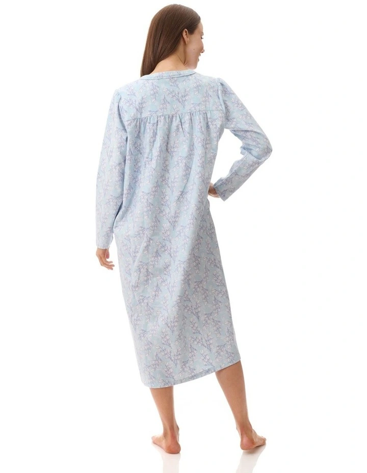 Jamie Mid Length Nightie in Green image 2