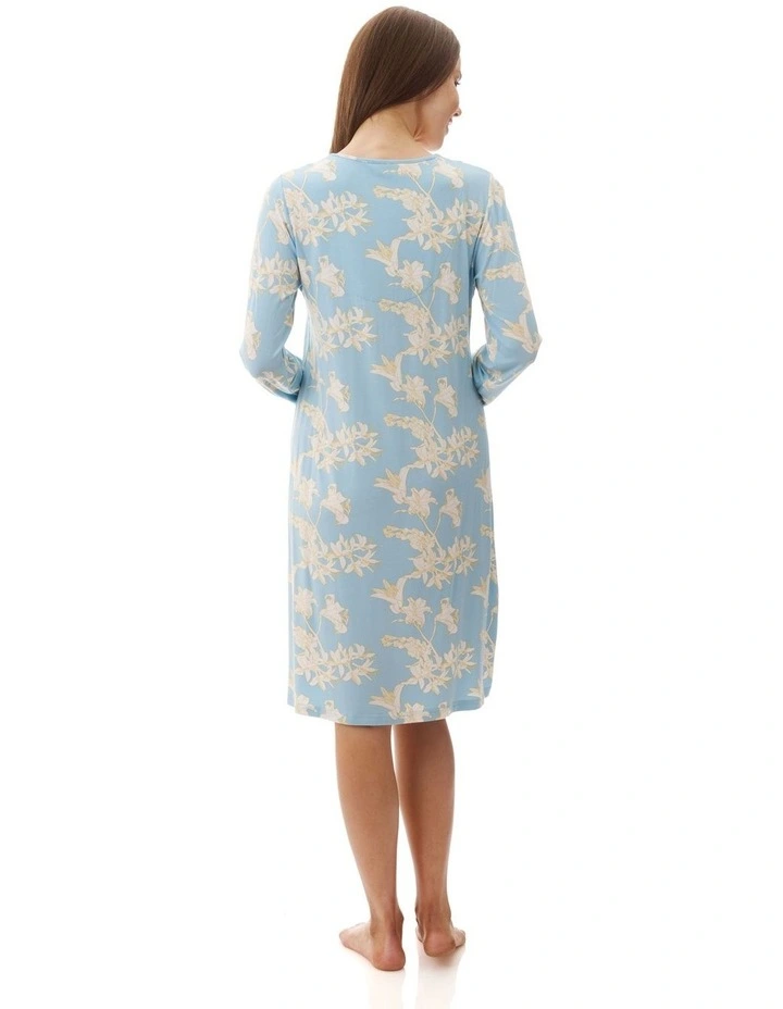 Gia Short Nightie in Blue image 2