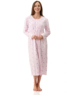 Yana Mid Length Nightie in Pink
