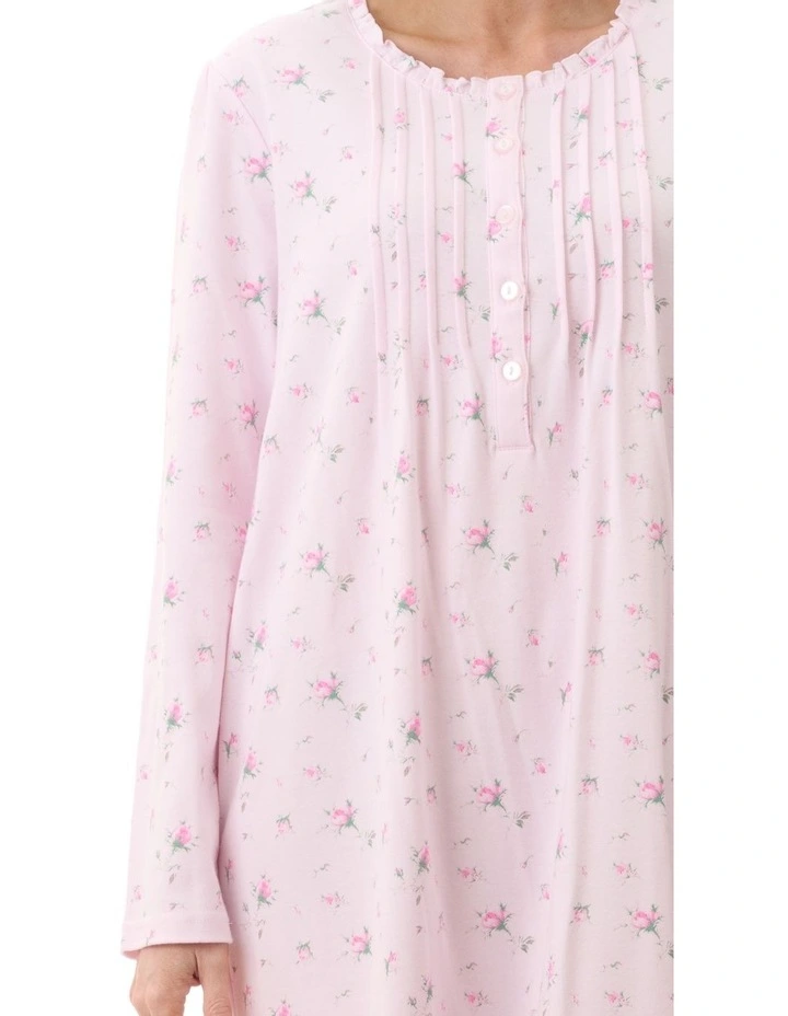 Yana Mid Length Nightie in Pink image 3