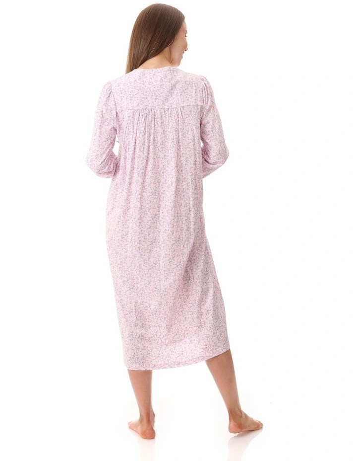 Thea Mid Length Nightie in Pink image 2