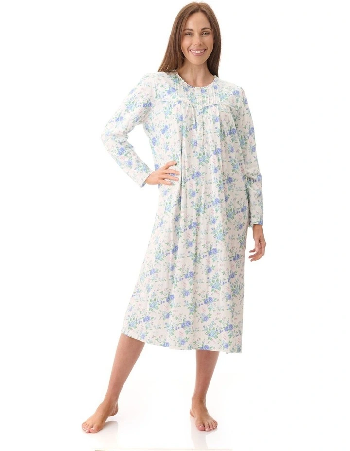 Mid Length Nightie in Ivory image 1