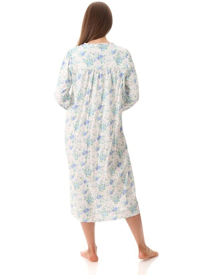 Mid Length Nightie in Ivory image 2