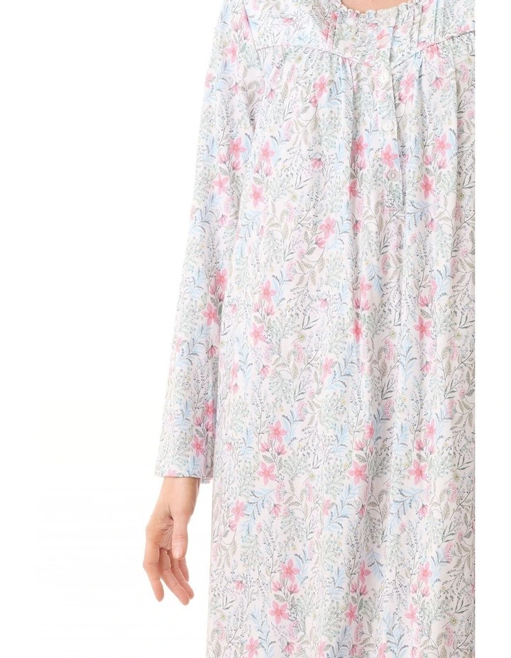 Mid Length Nightie in Multi image 3
