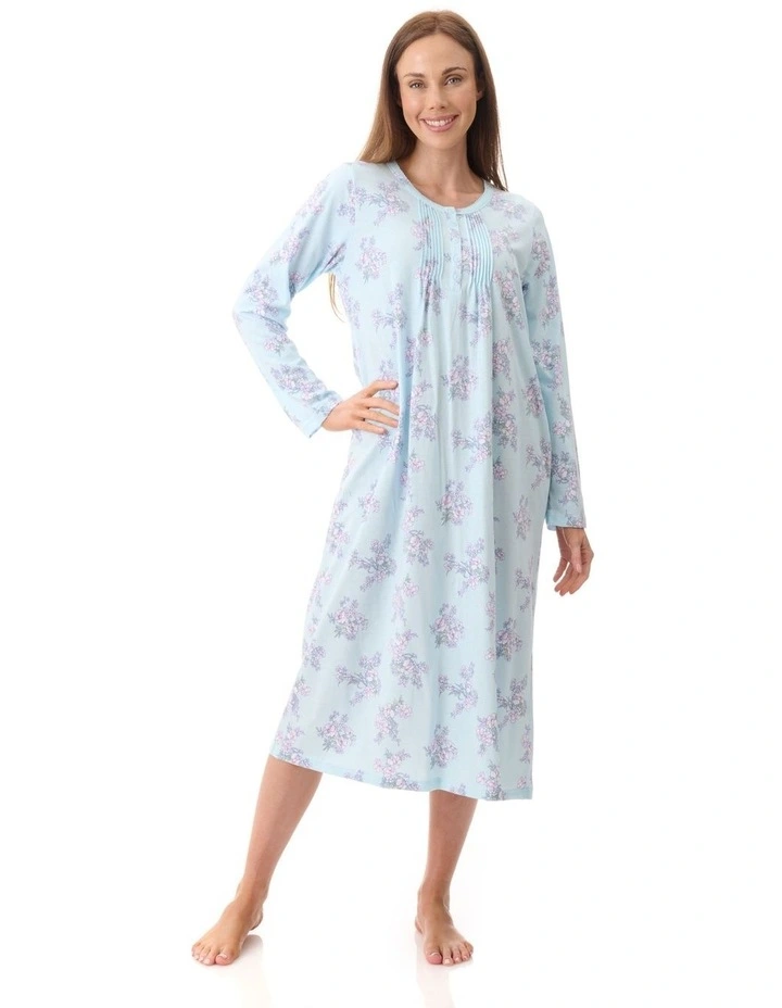 Mid Length Nightie in Multi image 1