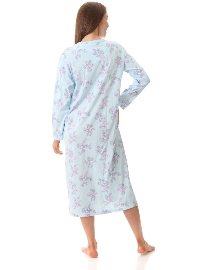Mid Length Nightie in Multi image 2