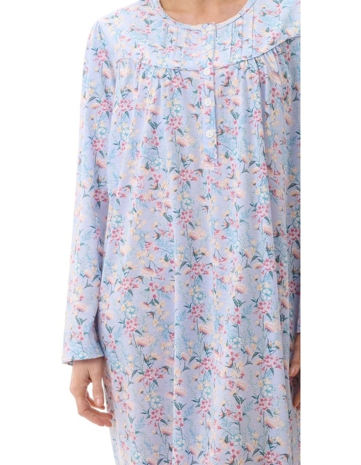 Mid Length Nightie in Multi image 3