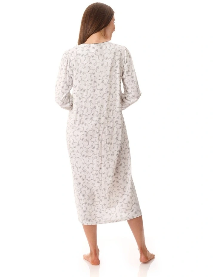 Mid Length Nightie in Multi image 2