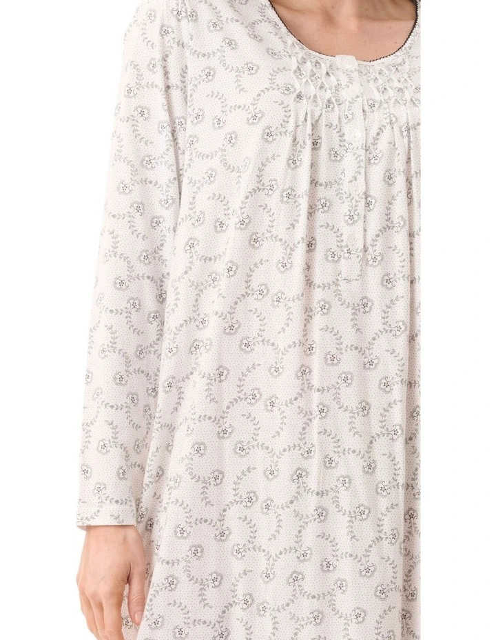 Mid Length Nightie in Multi image 3