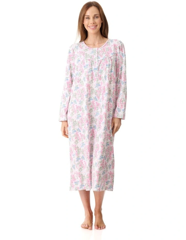 Arosa Mid Length Nightie in Pink image 1