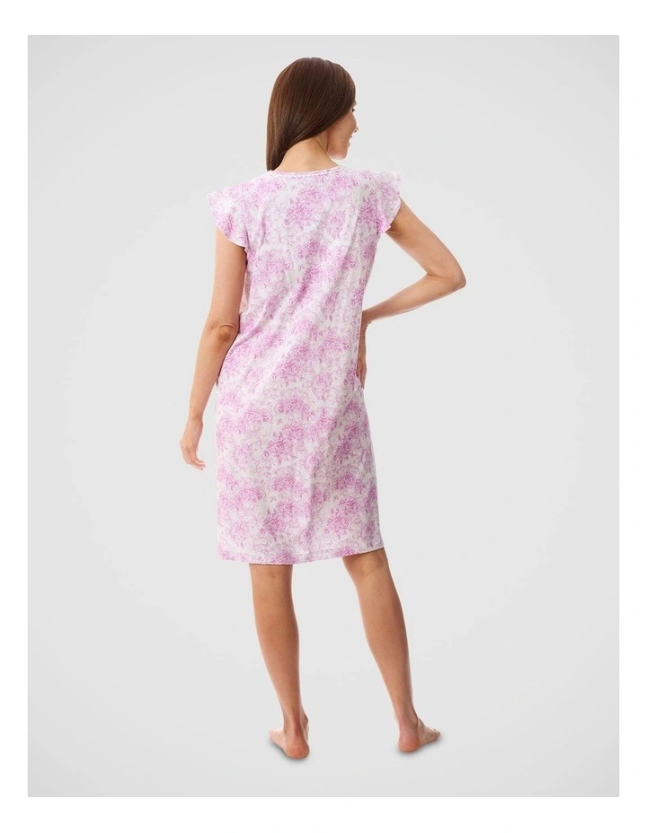 Flutter sleeve short nightie image 2