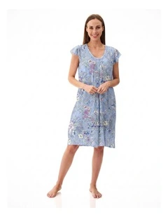 Flutter sleeve short nightie