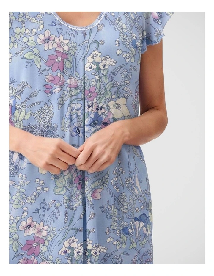 Flutter sleeve short nightie image 3