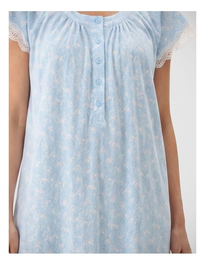 Cap sleeve short nightie image 3