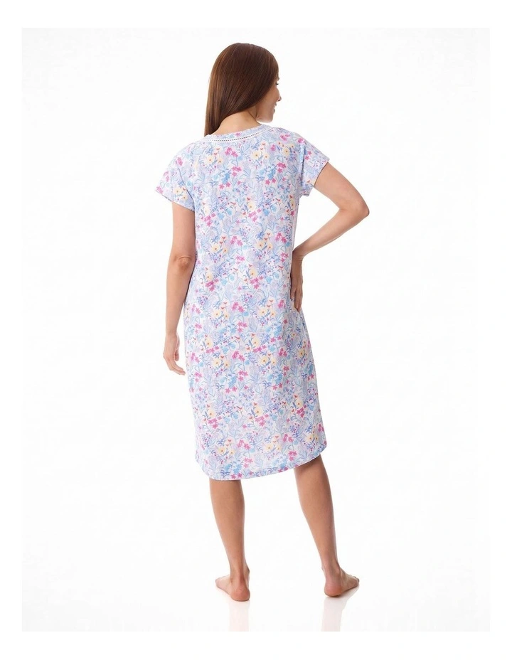 Cap sleeve short nightie image 2