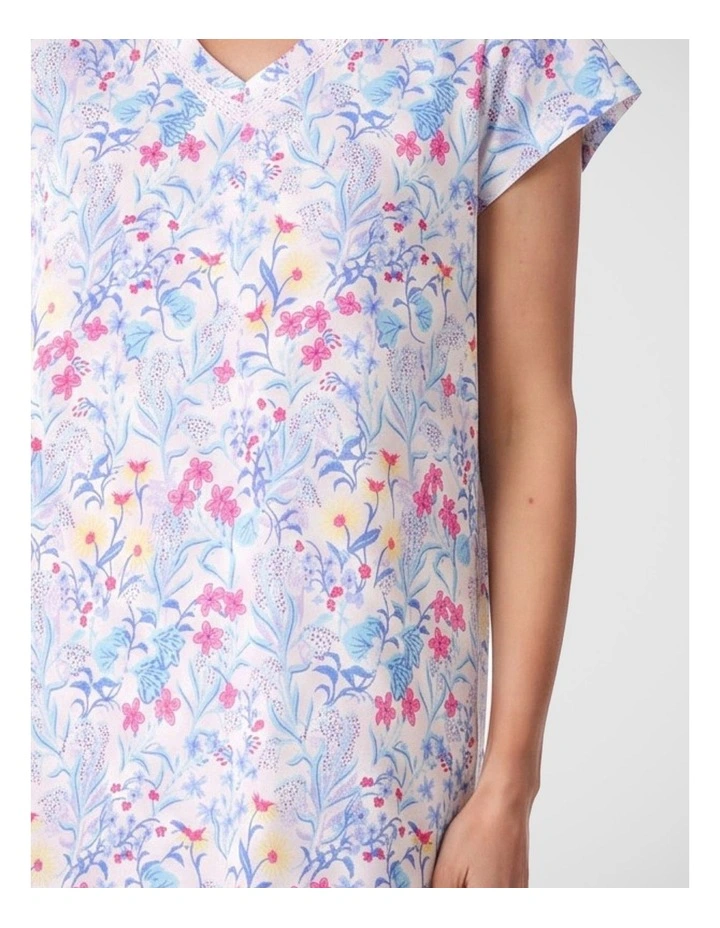 Cap sleeve short nightie image 3
