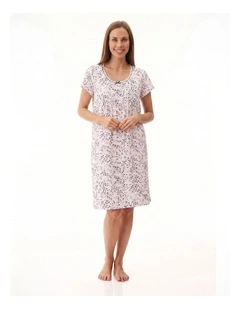 Cap sleeve short nightie