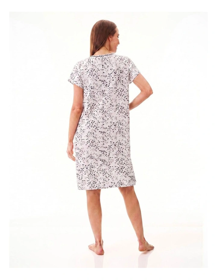 Cap sleeve short nightie image 2