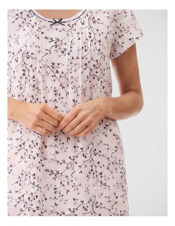 Cap sleeve short nightie image 3