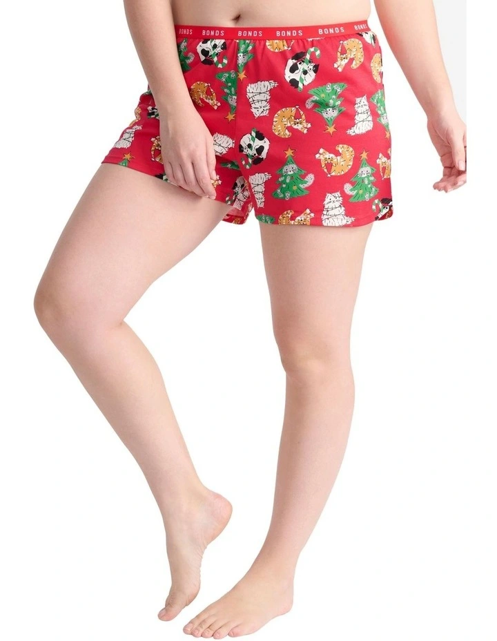 Sleep Aussie Cotton Tee And Short Set in Red image 6