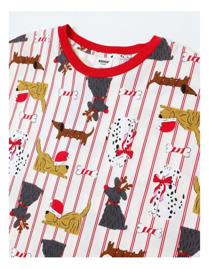 Sleep Aussie Cotton Tee And Short Set in Pink image 2