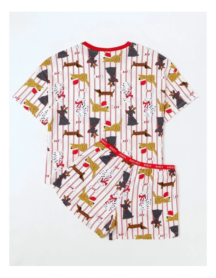 Sleep Aussie Cotton Tee And Short Set in Pink image 3