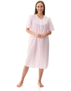 Check Brunchcoat in Pink