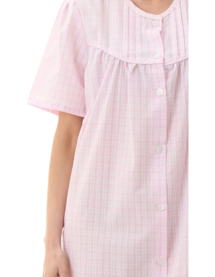 Check Brunchcoat in Pink image 3