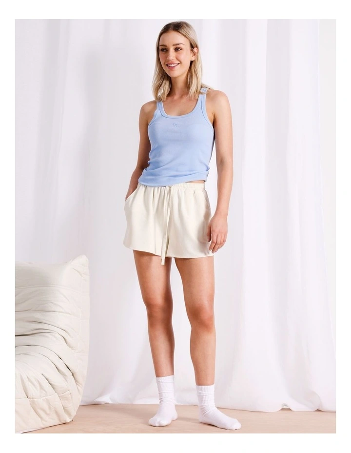 Loungewear Rib Tank in Baby Blue image 3