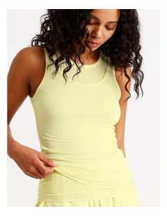 Loungewear Double Layer Tank in Light Yellow