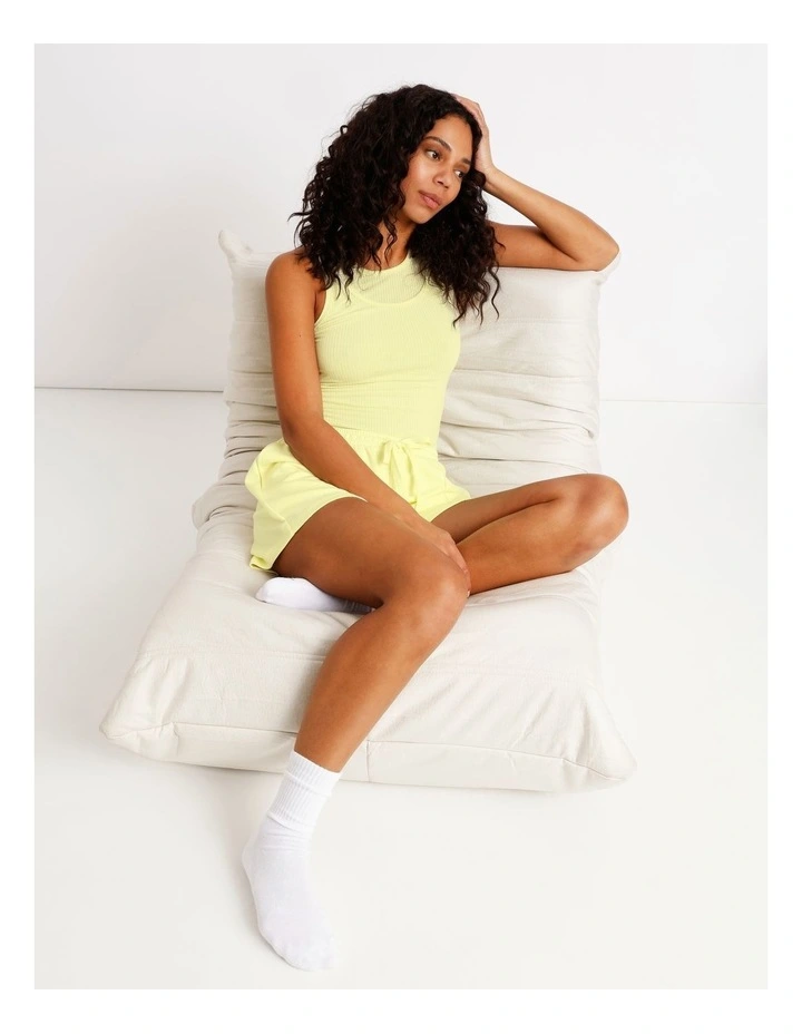 Loungewear Double Layer Tank in Light Yellow image 7