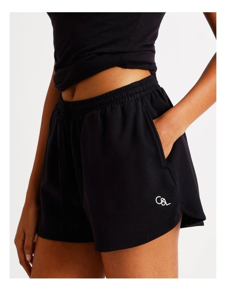 Loungewear French Terry Short in Black image 1