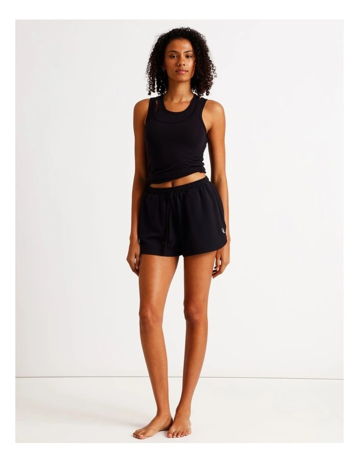 Loungewear French Terry Short in Black image 2