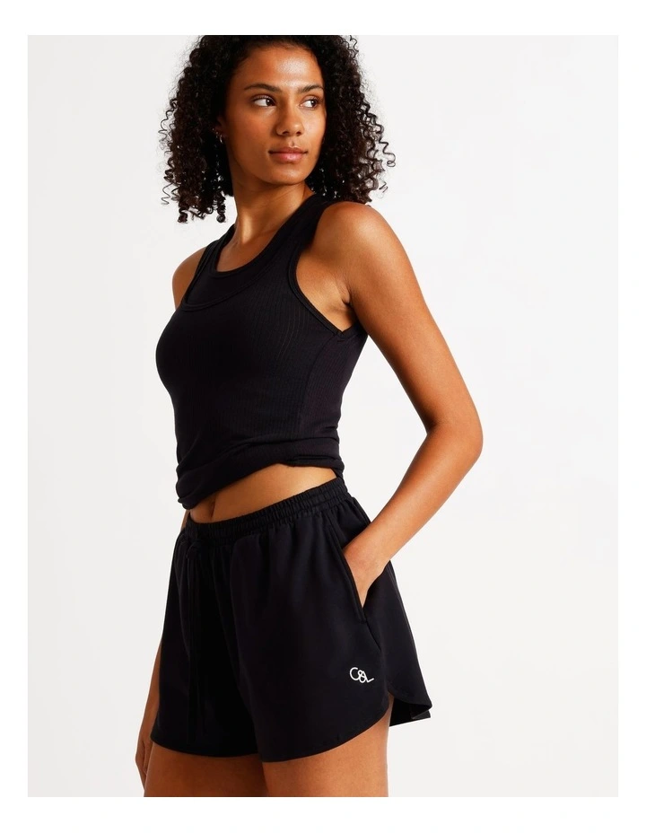 Loungewear French Terry Short in Black image 4