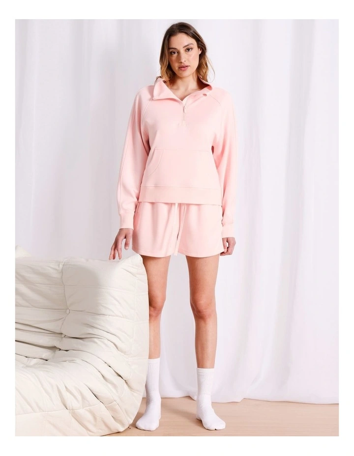 Loungewear Scuba Short in Light Pink image 1
