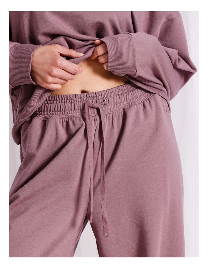 Loungewear French Terry Pant in Mauve image 4