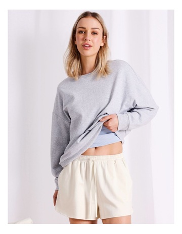 Loungewear French terry Sweat in Grey Marle