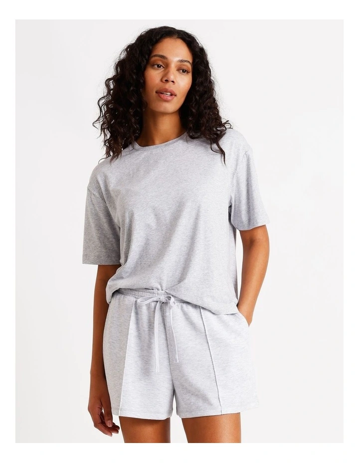 Loungewear Boyfriend Lounge T-Shirt in Grey Marle image 1