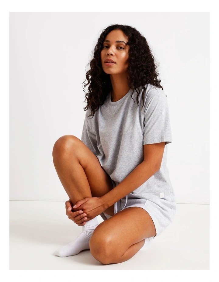 Loungewear Boyfriend Lounge T-Shirt in Grey Marle image 2
