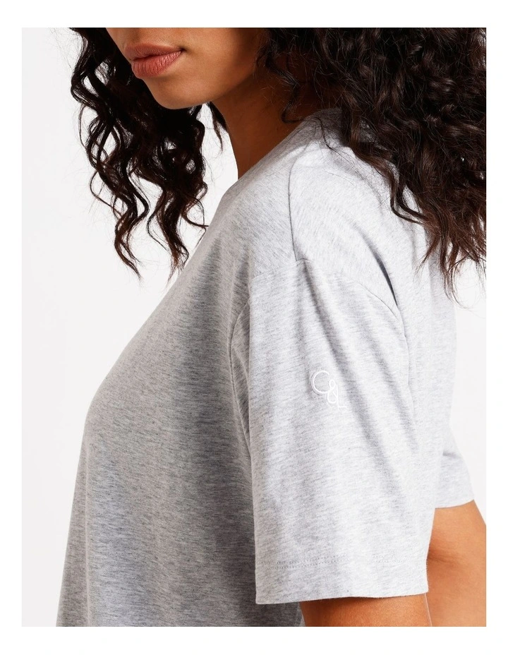 Loungewear Boyfriend Lounge T-Shirt in Grey Marle image 4
