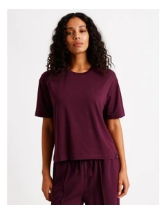 Loungewear Boyfriend Lounge T-Shirt in Plum
