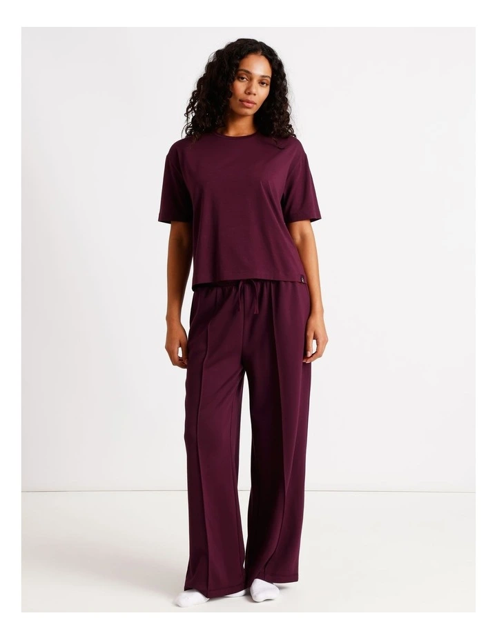 Loungewear Boyfriend Lounge T-Shirt in Plum image 4