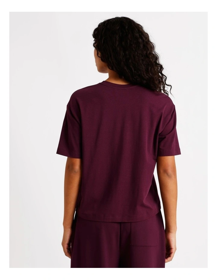 Loungewear Boyfriend Lounge T-Shirt in Plum image 5