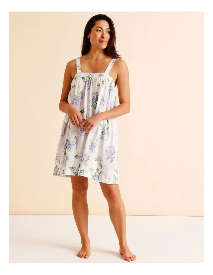 Serene Woven Chemise in Hydrangea Floral Print image 1