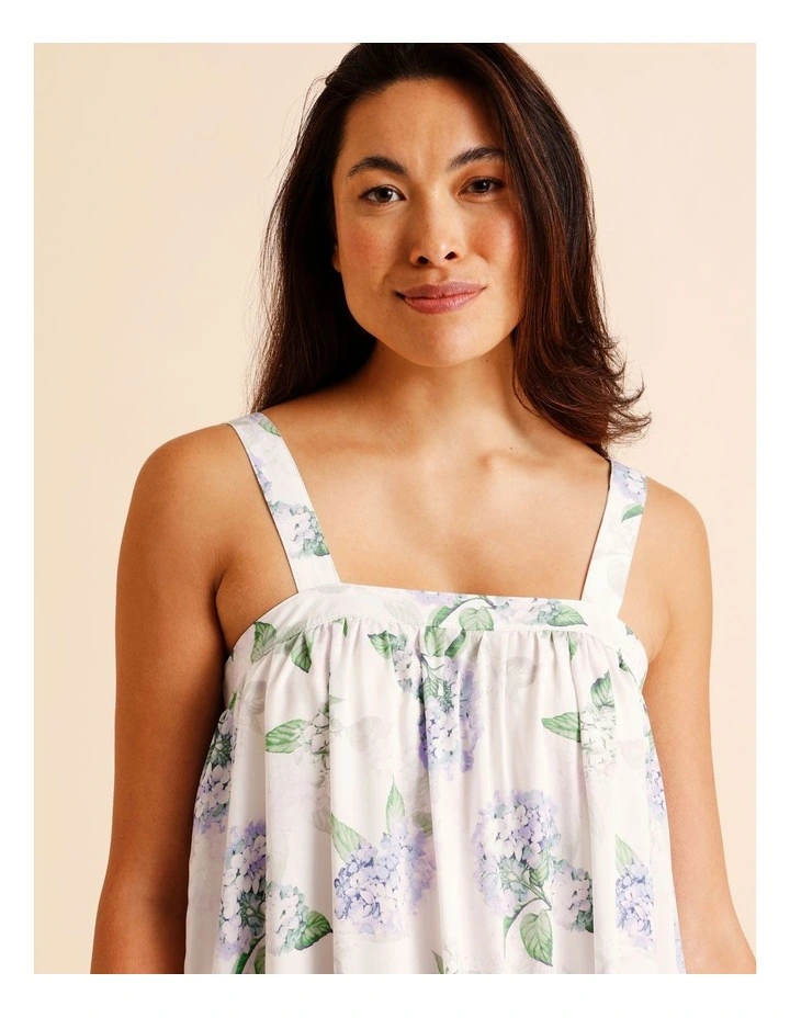 Serene Woven Chemise in Hydrangea Floral Print image 2
