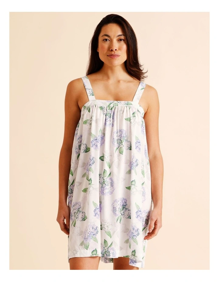 Serene Woven Chemise in Hydrangea Floral Print image 3